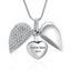 Hearts Embrace - Beautiful Silver Cremation Necklace Keepsake for Ashes