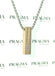 The Solace - unisex bronze coloured cremation necklace with three rhinestones PRAGMA - Cremation Jewellery & Keepsakes Cremation Jewellery cremation necklace