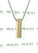 The Solace - unisex bronze coloured cremation necklace with three rhinestones PRAGMA - Cremation Jewellery & Keepsakes Cremation Jewellery cremation necklace