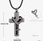 Twin Cross with rhinestones - cremation necklace for ashes PRAGMA - Cremation Jewellery & Keepsakes Cremation Jewellery cremation necklace