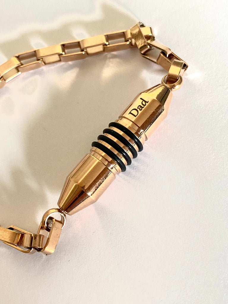 Unisex Solid Capsule Bracelet for Cremation Ashes PRAGMA - Cremation Jewellery & Keepsakes Cremation Jewellery cremation necklace
