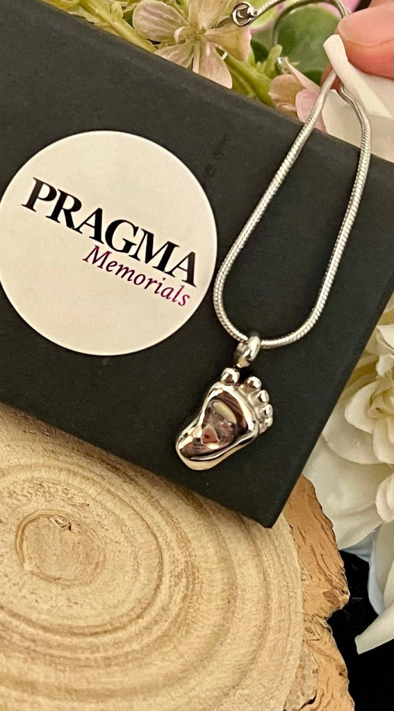 Baby Foot - Cremation Necklace for Ashes PRAGMA - Cremation Jewellery & Urns  Cremation Jewellery cremation necklace