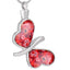Butterfly Glass Heart - Cremation Jewellery