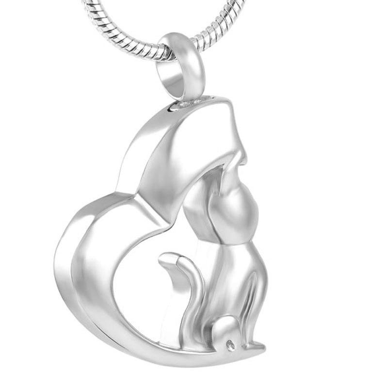 Cat In My Heart - Pet Cremation Pendant for Ashes - PRAGMA - Cremation Jewellery & Keepsakes