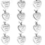 Cremation Jewellery - Family Silver Love Heart - Silver Pendant and Necklace