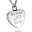 Cremation Jewellery - Family Silver Love Heart - Silver Pendant and Necklace - PRAGMA - Cremation Jewellery & Keepsakes