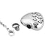 Diamante Paw Print Heart - Pet Cremation Pendant & Necklace - PRAGMA - Cremation Jewellery & Keepsakes