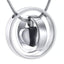 Double Eternity Loop & Heart - Ashes Cremation Pendant & Necklace - PRAGMA - Cremation Jewellery & Keepsakes