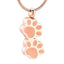 Double Paw Print Pet Ashes Pendant/Necklace - PRAGMA - Cremation Jewellery & Keepsakes