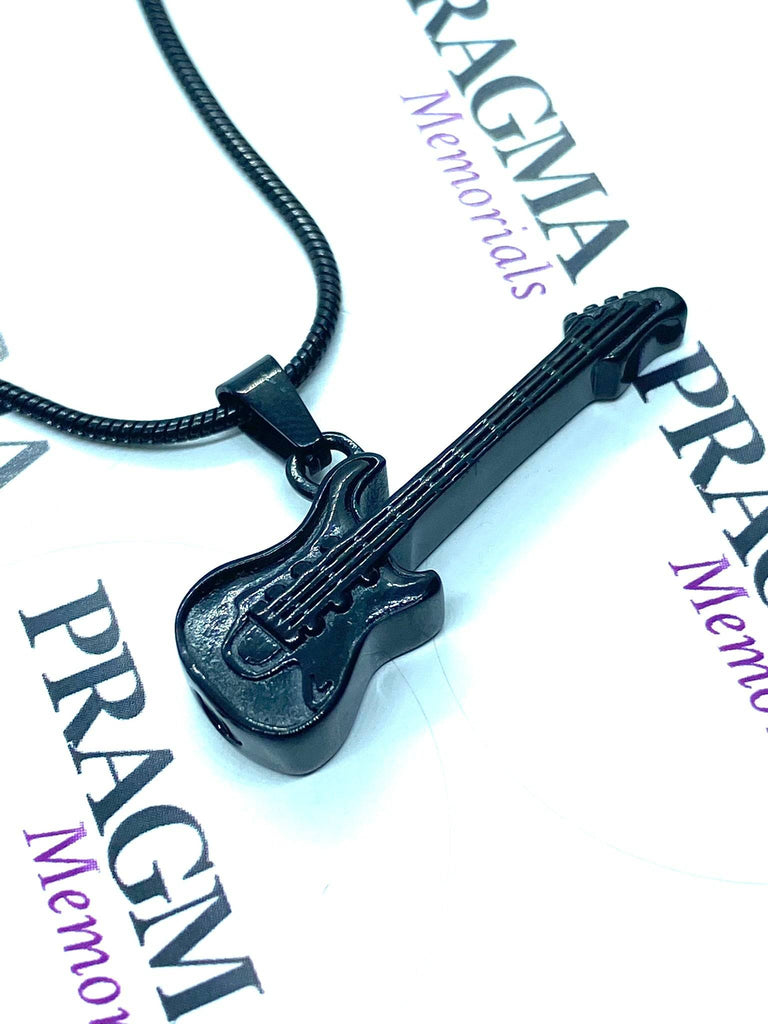 Electric Guitar Cremation Ashes Pendant/Necklace PRAGMA - Cremation Jewellery & Urns  cremation necklace
