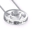 Eternity Heart 'I Love You To The Moon And Back' Necklace for Ashes - PRAGMA - Cremation Jewellery & Keepsakes