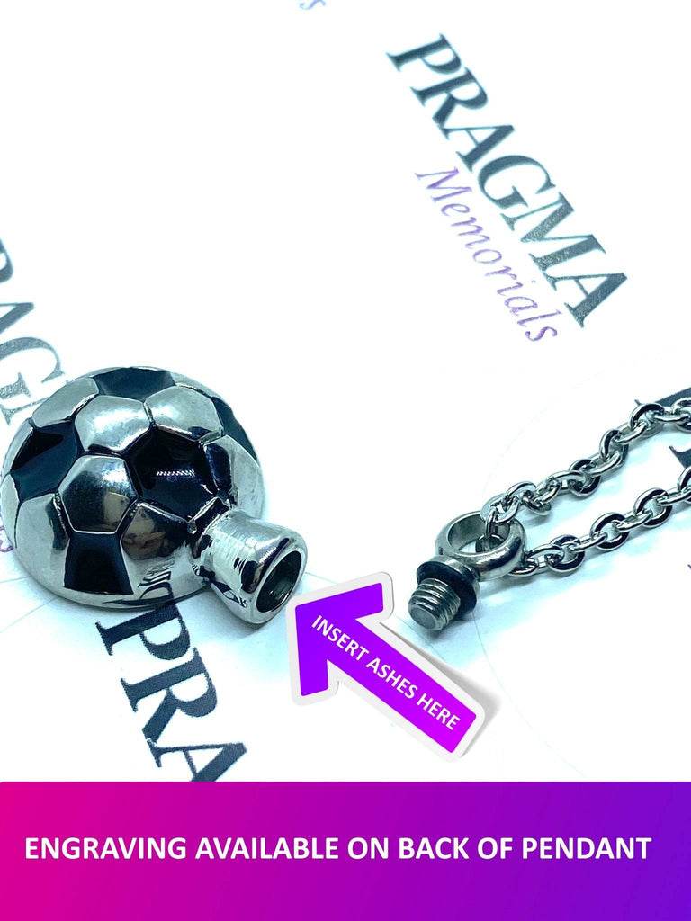 Football Necklace for Cremation Ashes PRAGMA - Cremation Jewellery & Urns  Cremation Jewellery cremation necklace