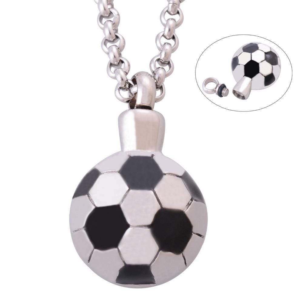 Football Necklace for Cremation Ashes - PRAGMA - Cremation Jewellery & Keepsakes
