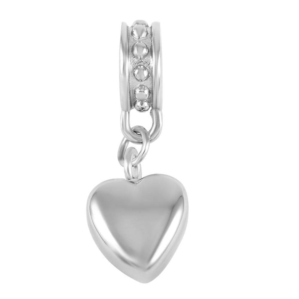 Heart Bracelet Charm - Keepsake for Ashes - PRAGMA - Cremation Jewellery & Keepsakes