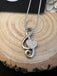 Music Note Ashes Pendant PRAGMA - Cremation Jewellery & Urns  cremation necklace