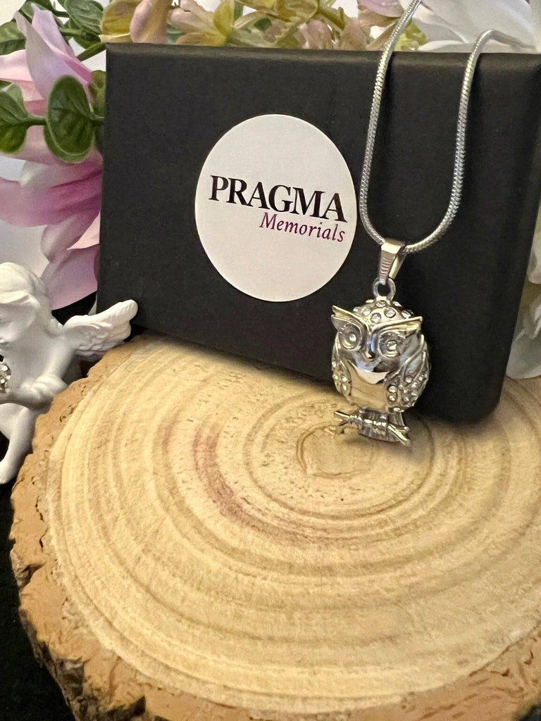 Owl Cremation Necklace for Ashes PRAGMA - Cremation Jewellery & Urns  Cremation Jewellery cremation necklace