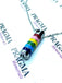 Rainbow Multi-Coloured Cylinder Ashes Pendant Pragma-memorials cremation necklace