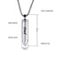 Silver/Black Bullet with Cross - Dad Cremation Pendant - PRAGMA - Cremation Jewellery & Keepsakes
