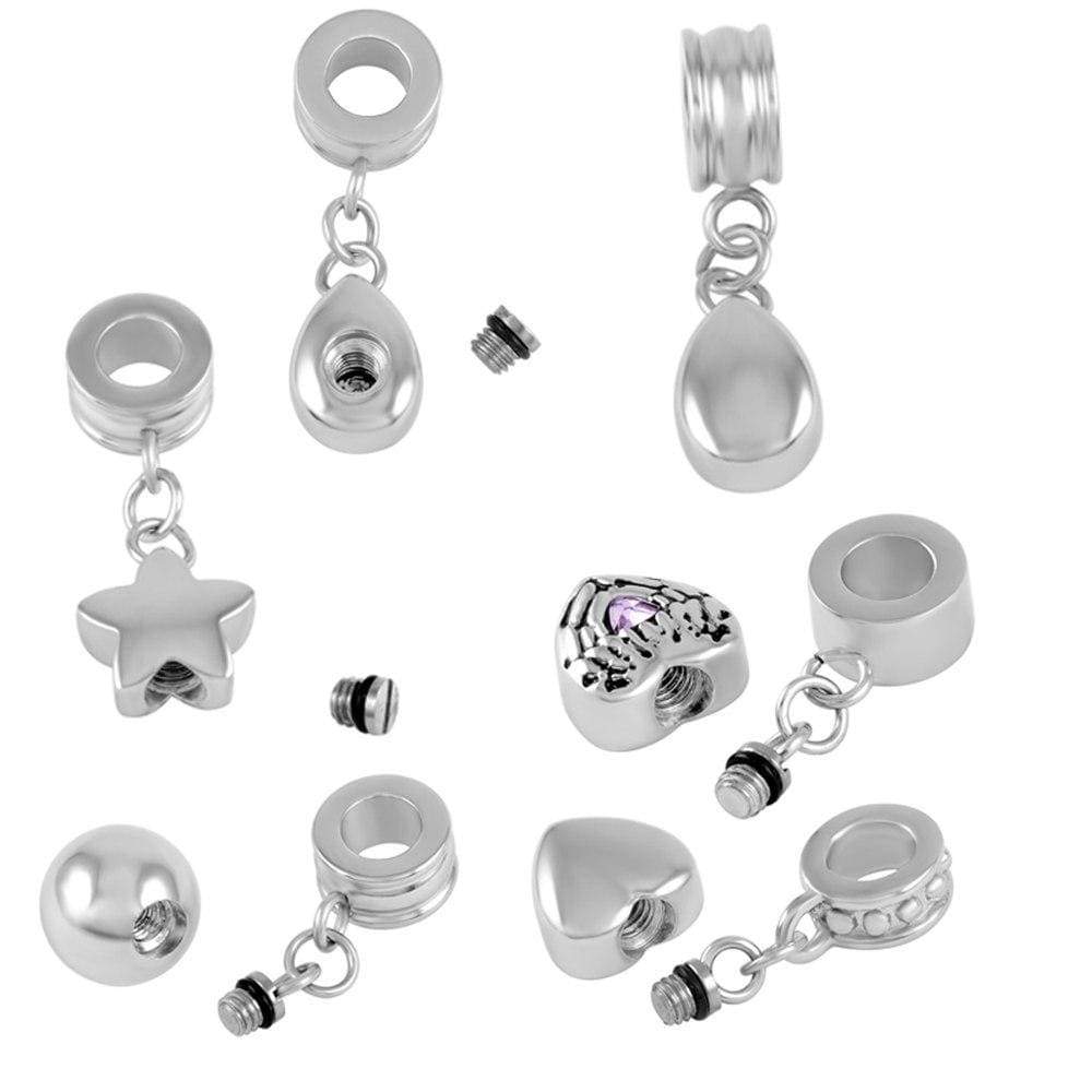 Silver Flower - Bracelet Keepsake Charm for Ashes - PRAGMA - Cremation Jewellery & Keepsakes