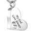 Silver Heart 'My Dad Love Always' Ashes Pendant - PRAGMA - Cremation Jewellery & Keepsakes