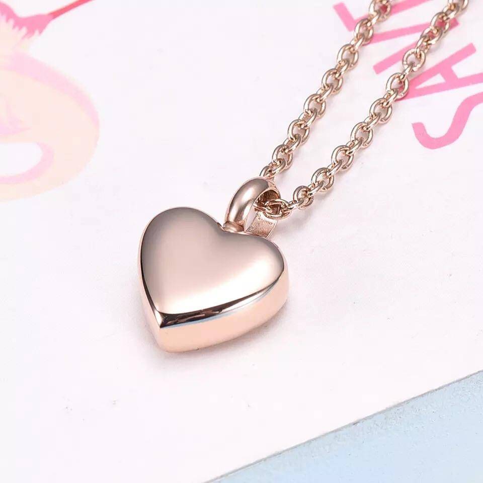 Simple Mini Heart Pendant - PRAGMA - Cremation Jewellery & Keepsakes