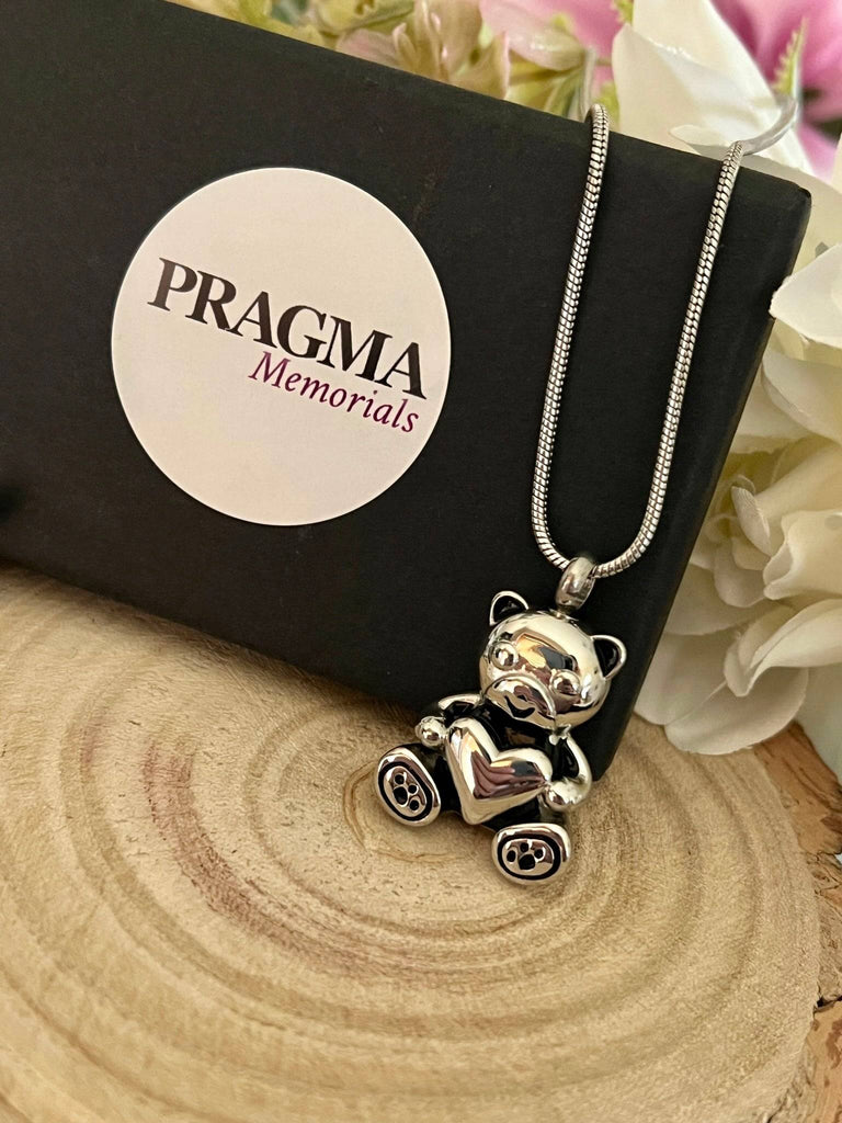 Teddy Bear Pendant and Necklace for Cremation Ashes Keepsake PRAGMA - Cremation Jewellery & Urns  Cremation Jewellery cremation necklace