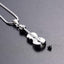 Violin Pendant and Chain for Cremation Ashes - PRAGMA - Cremation Jewellery & Keepsakes